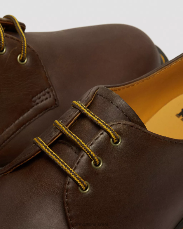 נעלי אוקספורד מעור 1461 bex crazy horse Dr. Martens סוס משוגע חום כהה הַנעָלָה N8BB8224