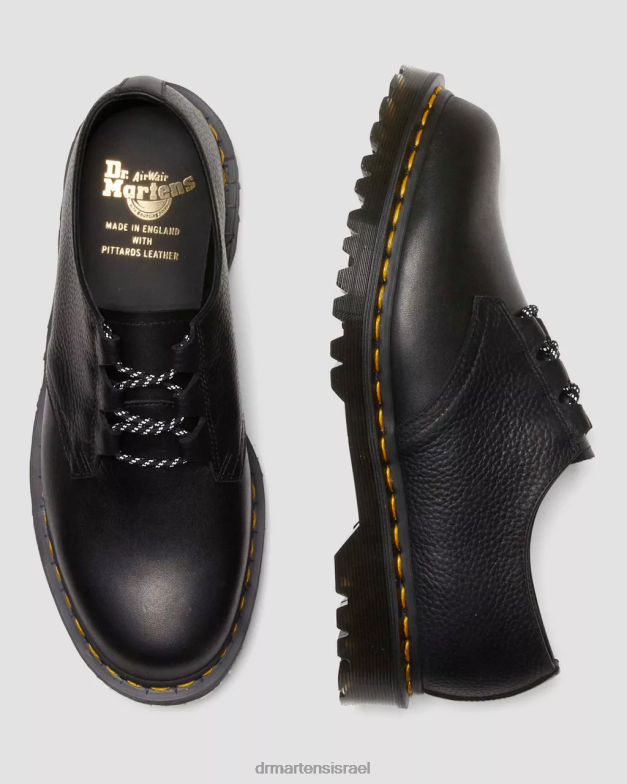 1461 תוצרת אנגליה אוקספורד עור ghilli Dr. Martens סירה שחורה ואטאקמה הַנעָלָה N8BB8316