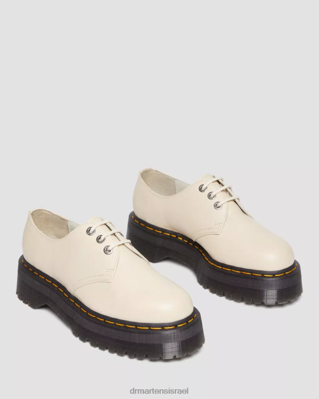 נעלי פלטפורמה מעור 1461 ii pisa Dr. Martens קלף בז' פיזה הַנעָלָה N8BB8303