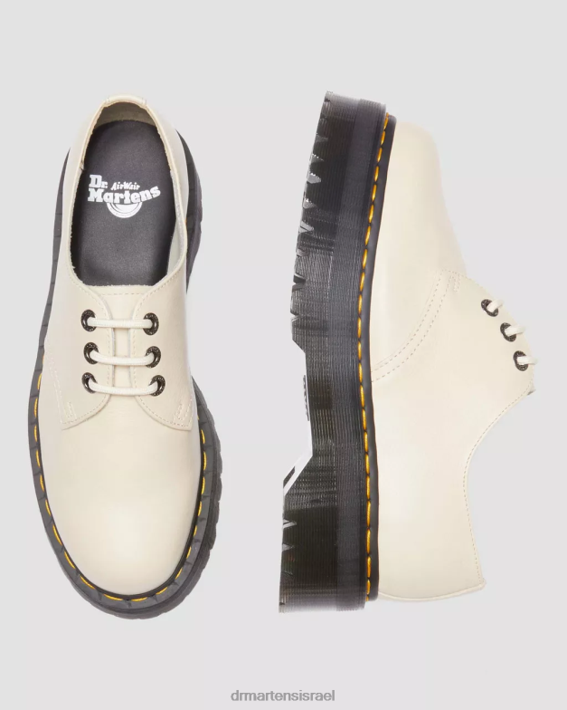 נעלי פלטפורמה מעור 1461 ii pisa Dr. Martens קלף בז' פיזה הַנעָלָה N8BB8303