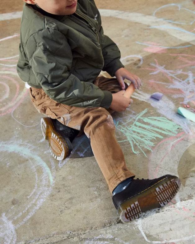 נעלי אוקספורד מעור פעוט 1461 softy t Dr. Martens שחור softy t הַנעָלָה N8BB8405