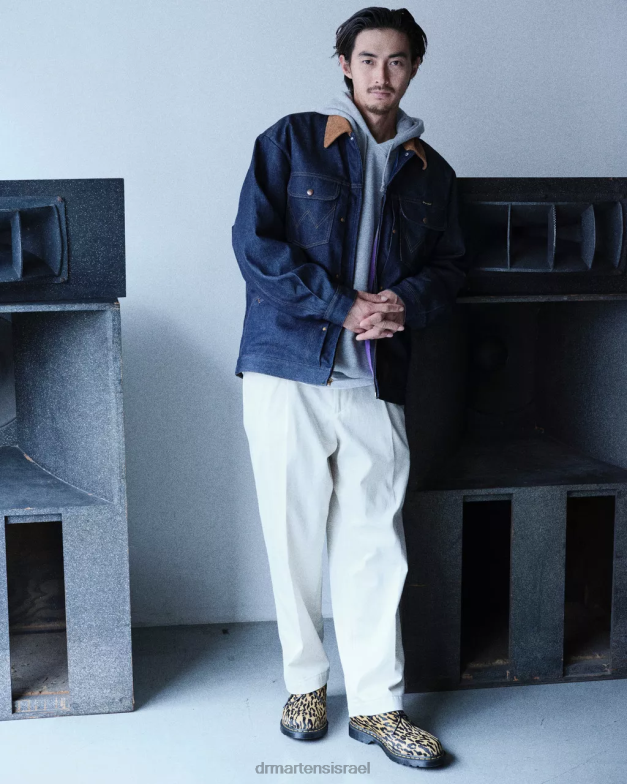 1461 wacko maria נעלי אוקספורד שיער Dr. Martens שיער שחור ושזוף הַנעָלָה N8BB8278