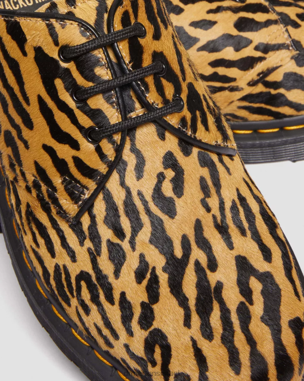 1461 wacko maria נעלי אוקספורד שיער Dr. Martens שיער שחור ושזוף הַנעָלָה N8BB8278