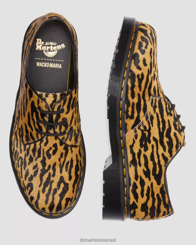 1461 wacko maria נעלי אוקספורד שיער Dr. Martens שיער שחור ושזוף הַנעָלָה N8BB8278