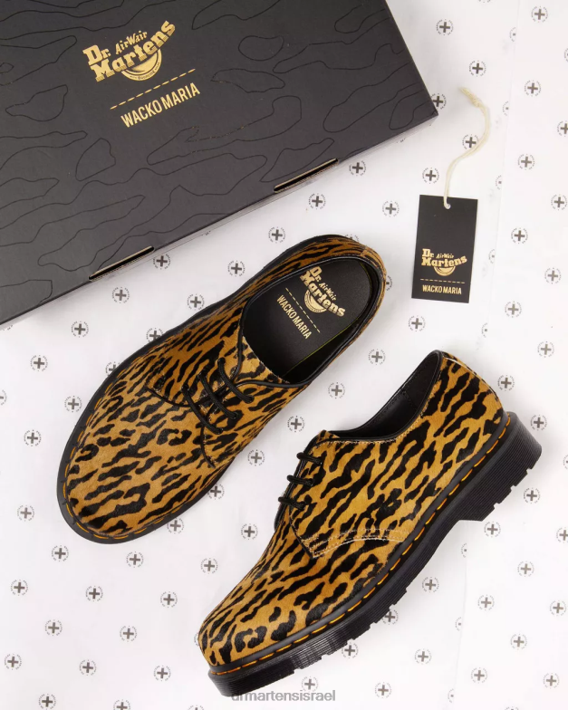 1461 wacko maria נעלי אוקספורד שיער Dr. Martens שיער שחור ושזוף הַנעָלָה N8BB8278