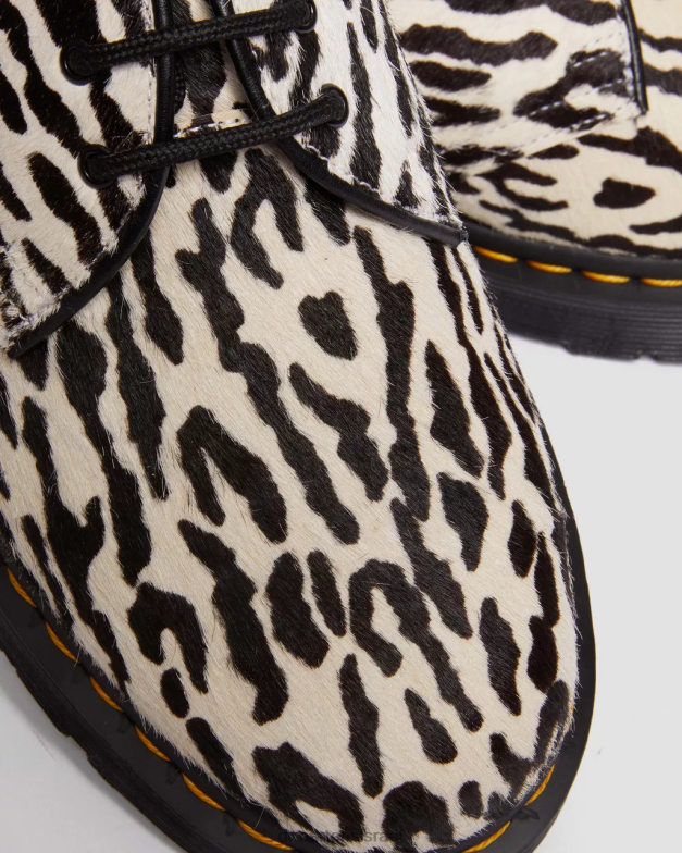 1461 wacko maria נעלי אוקספורד שיער Dr. Martens שיער שחור ולבן הַנעָלָה N8BB8293