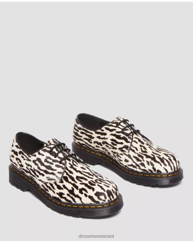 1461 wacko maria נעלי אוקספורד שיער Dr. Martens שיער שחור ולבן הַנעָלָה N8BB8293