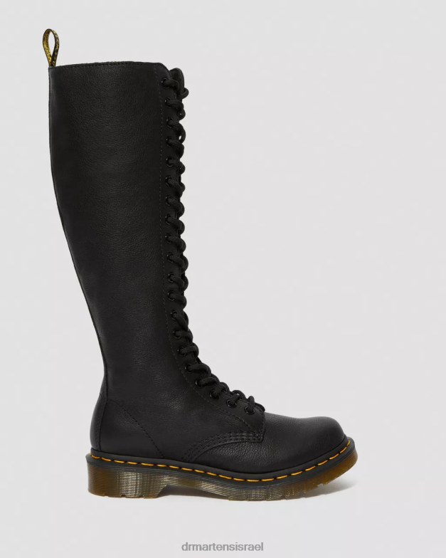 מגפיים מעור וירג'יניה 1b60 בגובה הברך Dr. Martens וירג'יניה שחורה הַנעָלָה N8BB8363
