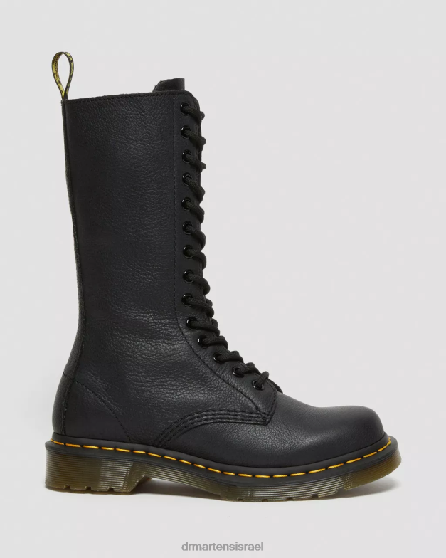 מגפי עור אמצע עגל וירג'יניה 1b99 Dr. Martens וירג'יניה שחורה הַנעָלָה N8BB8362
