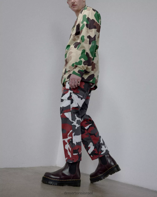 מגפי צ'לסי 2976 חלקים מצוחצחים Dr. Martens בורדו מלוטש חלק הַנעָלָה N8BB8103