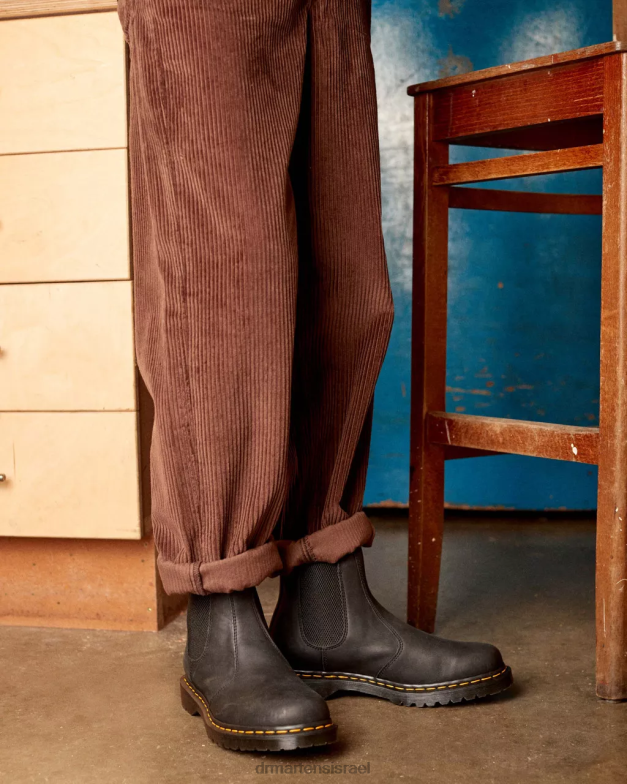 מגפי צ'לסי מעור מלא שעווה 2976 Dr. Martens דגנים מלאים בשעווה שחורה הַנעָלָה N8BB8186