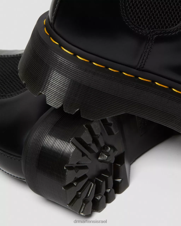מגפי צ'לסי 2976 חלקים מצוחצחים Dr. Martens שחור מלוטש חלק הַנעָלָה N8BB824