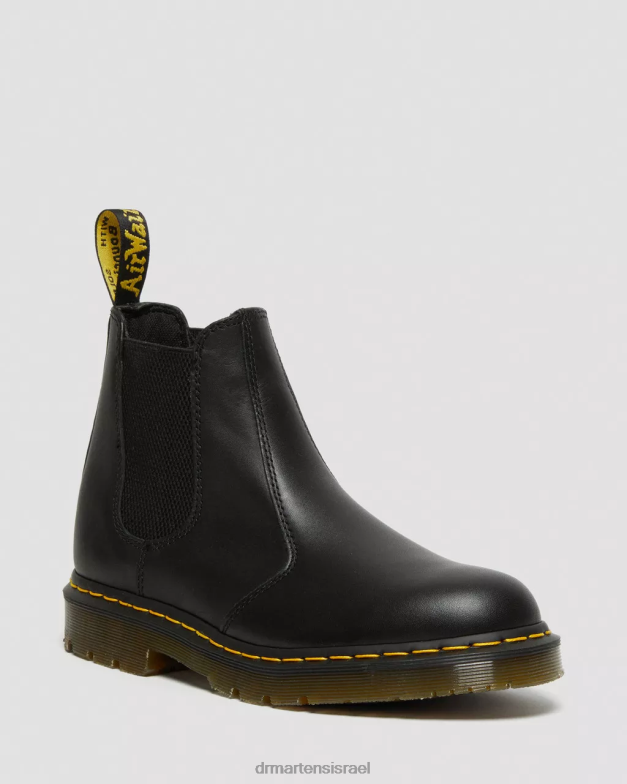 מגפי צ'לסי מעור עמידים בהחלקה 2976 Dr. Martens דגן מלא תעשייתי שחור הַנעָלָה N8BB8385