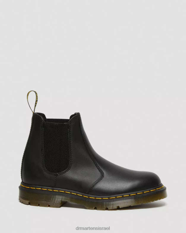 מגפי צ'לסי מעור עמידים בהחלקה 2976 Dr. Martens דגן מלא תעשייתי שחור הַנעָלָה N8BB8385