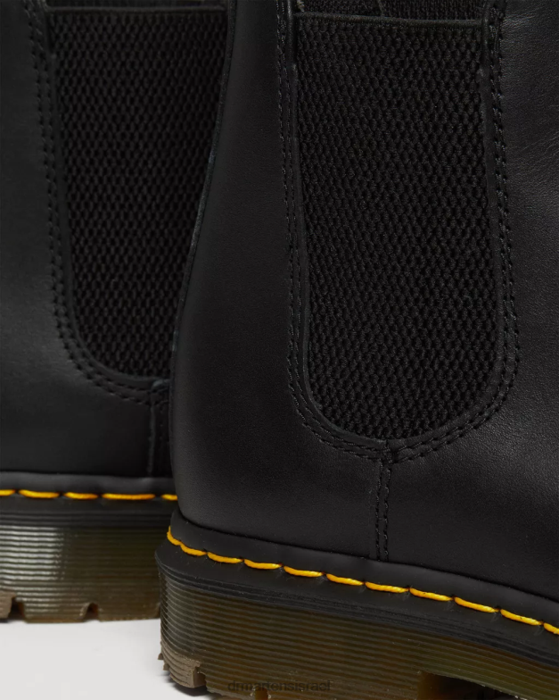מגפי צ'לסי מעור עמידים בהחלקה 2976 Dr. Martens דגן מלא תעשייתי שחור הַנעָלָה N8BB8385