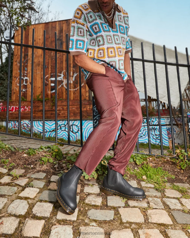 מגפי צ'לסי מעור נאפה 2976 Dr. Martens נאפה שחורה הַנעָלָה N8BB839