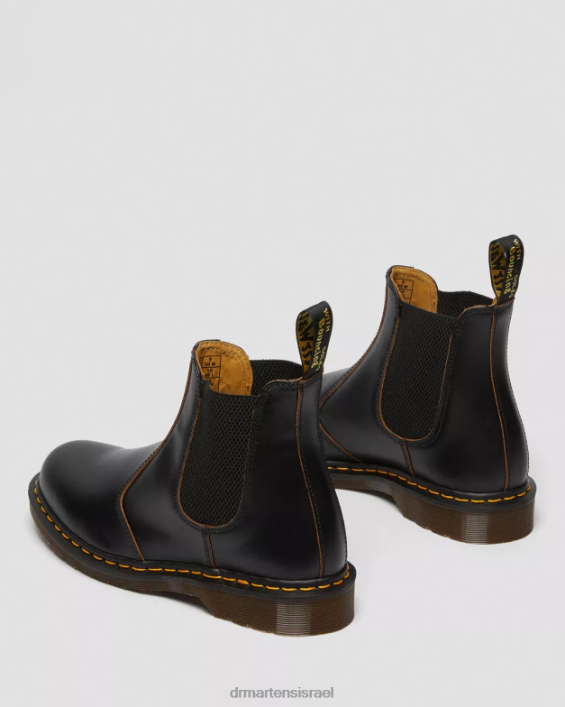 וינטג' 2976 תוצרת אנגליה מגפי צ'לסי Dr. Martens קווילון שחור הַנעָלָה N8BB852