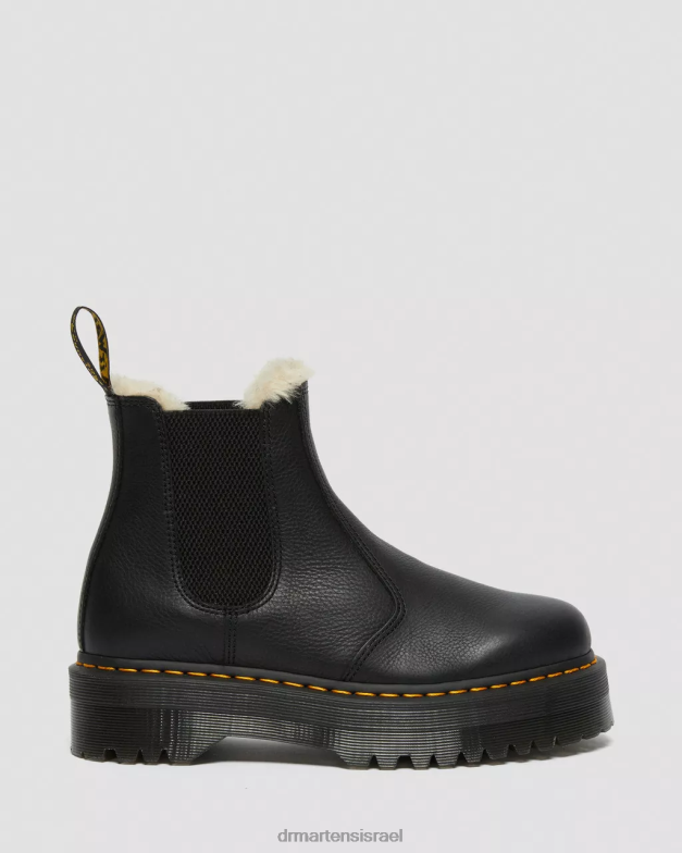 מגפי צ'לסי פלטפורמה 2976 מלאי פרווה Dr. Martens פיזה שחורה הַנעָלָה N8BB862
