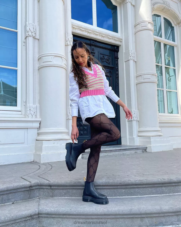 מגפי צ'לסי טבעוניים 2976 פליקס פלטפורמה Dr. Martens פליקס שחור לשפשף הַנעָלָה N8BB89