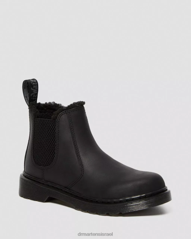 מגפי צ'לסי בשילוב פרווה מלאכותית משנת 2976 Dr. Martens הרפובליקה השחורה wp הַנעָלָה N8BB8439