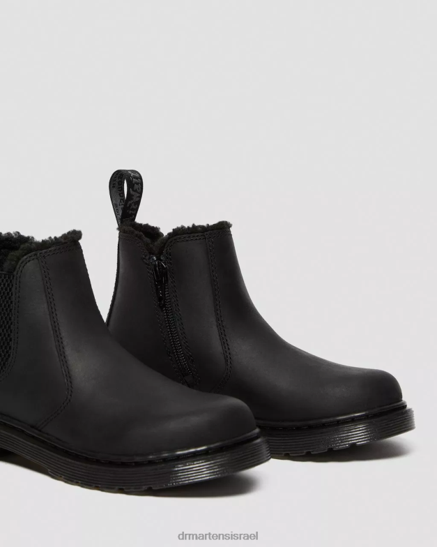 מגפי צ'לסי בשילוב פרווה מלאכותית משנת 2976 Dr. Martens הרפובליקה השחורה wp הַנעָלָה N8BB8439