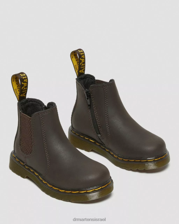 מגפי צ'לסי מעור לפעוט 2976 wildhorse Dr. Martens סוס בר בגוון חום כהה הַנעָלָה N8BB8402