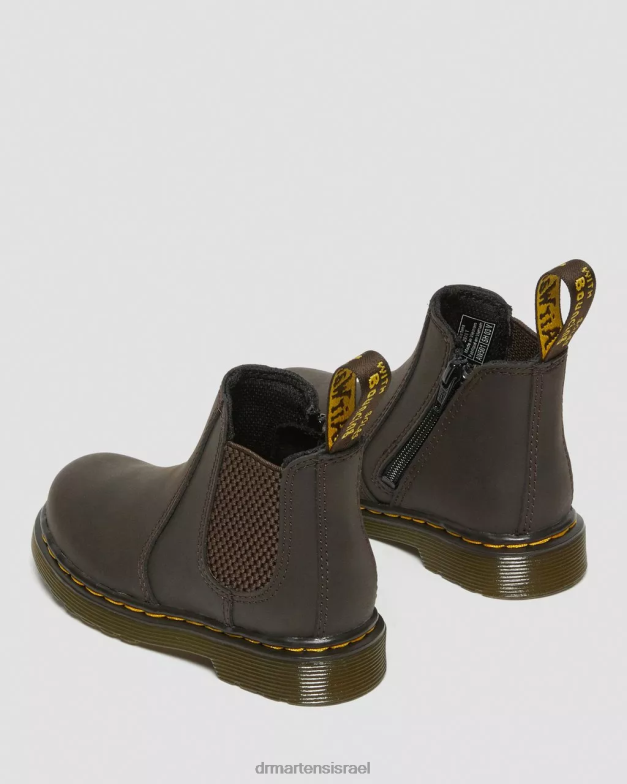 מגפי צ'לסי מעור לפעוט 2976 wildhorse Dr. Martens סוס בר בגוון חום כהה הַנעָלָה N8BB8402
