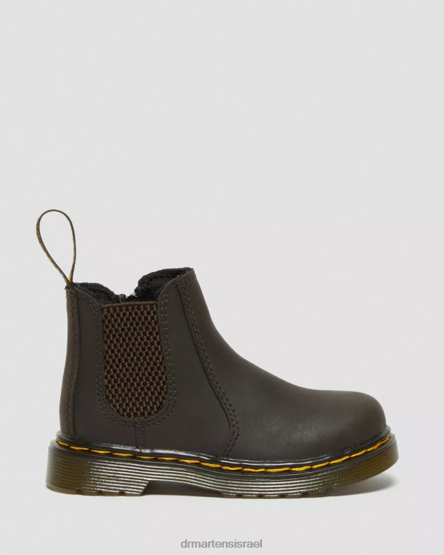 מגפי צ'לסי מעור לפעוט 2976 wildhorse Dr. Martens סוס בר בגוון חום כהה הַנעָלָה N8BB8402