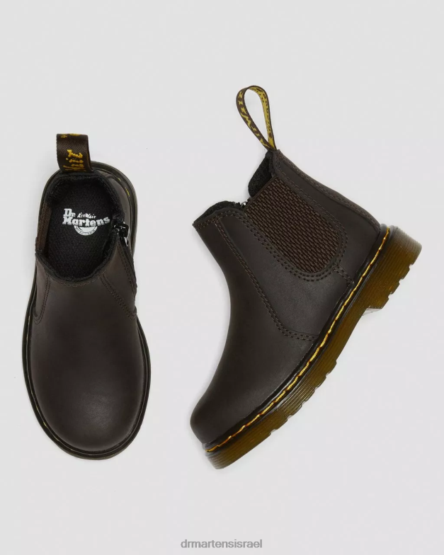 מגפי צ'לסי מעור לפעוט 2976 wildhorse Dr. Martens סוס בר בגוון חום כהה הַנעָלָה N8BB8402