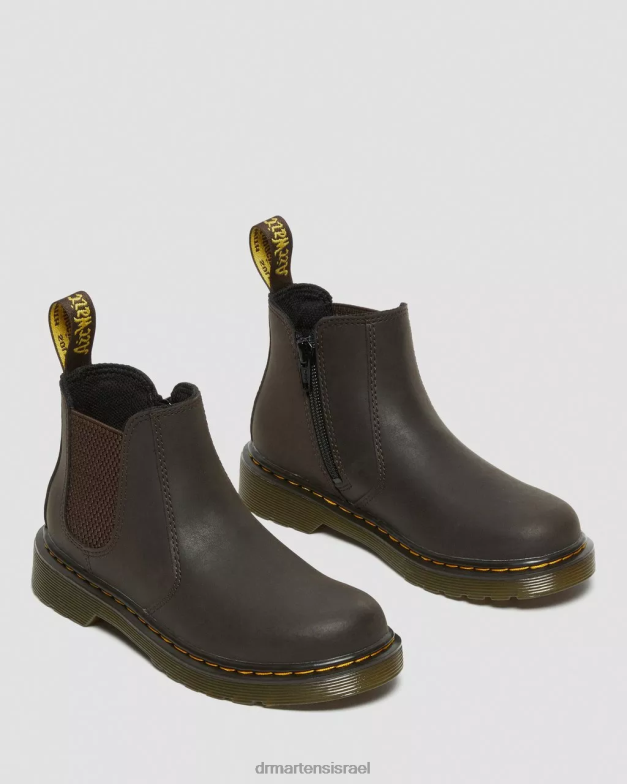 מגפי צ'לסי מעור ג'וניור 2976 wildhorse Dr. Martens סוס בר בגוון חום כהה הַנעָלָה N8BB8431