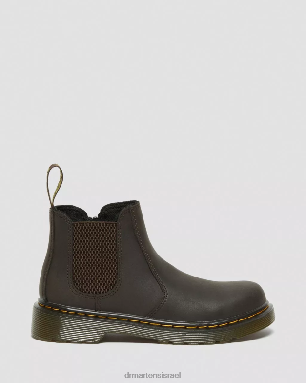מגפי צ'לסי מעור ג'וניור 2976 wildhorse Dr. Martens סוס בר בגוון חום כהה הַנעָלָה N8BB8431