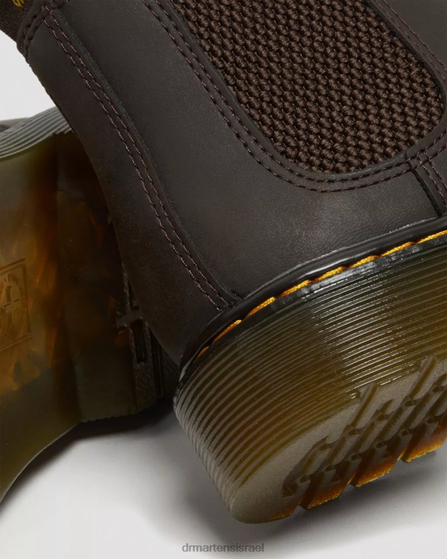 מגפי צ'לסי מעור ג'וניור 2976 wildhorse Dr. Martens סוס בר בגוון חום כהה הַנעָלָה N8BB8431