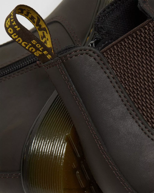 מגפי צ'לסי עור 2976 wildhorse Dr. Martens סוס בר בגוון חום כהה הַנעָלָה N8BB8461