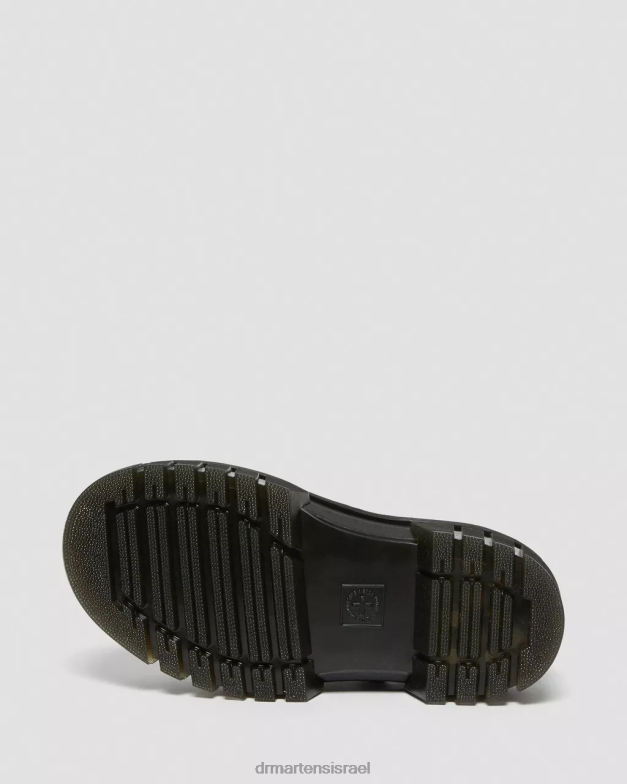 סנדלי פלטפורמה מעור ריקי נאפה לוקס 3 רצועות Dr. Martens נאפה לוקס שחורה הַנעָלָה N8BB8244