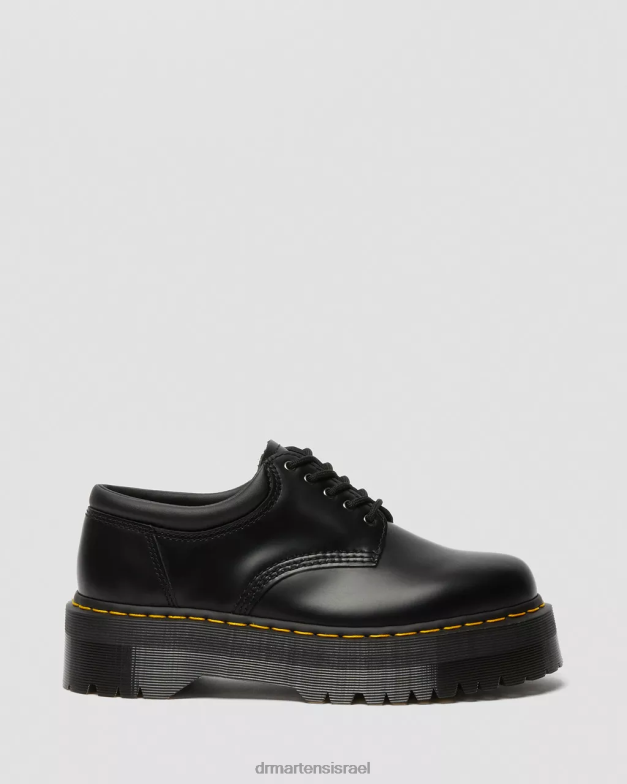 נעלי קז'ואל מעור 8053 פלטפורמה Dr. Martens שחור מלוטש חלק הַנעָלָה N8BB8216