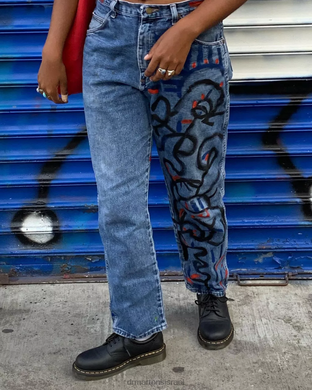 נעלי קז'ואל מעור נאפה 8053 Dr. Martens נאפה שחורה הַנעָלָה N8BB8291