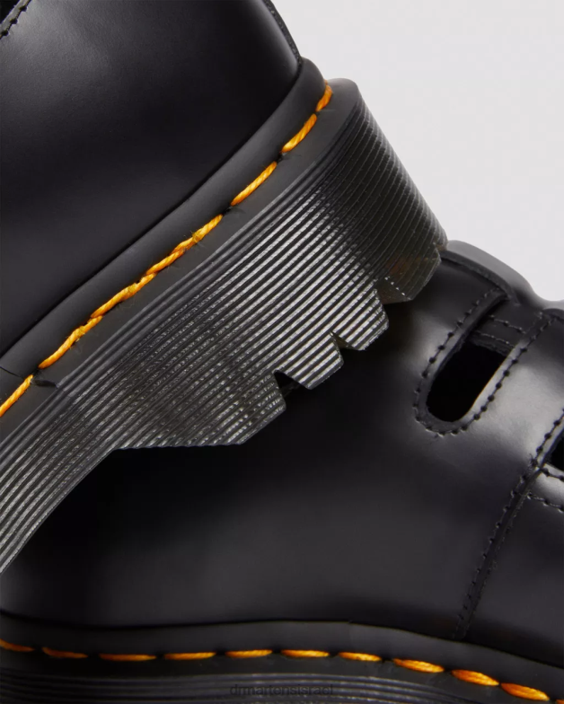 8065 ii bex נעלי פלטפורמה מעור חלק של מרי ג'יין Dr. Martens שחור חלק הַנעָלָה N8BB8225