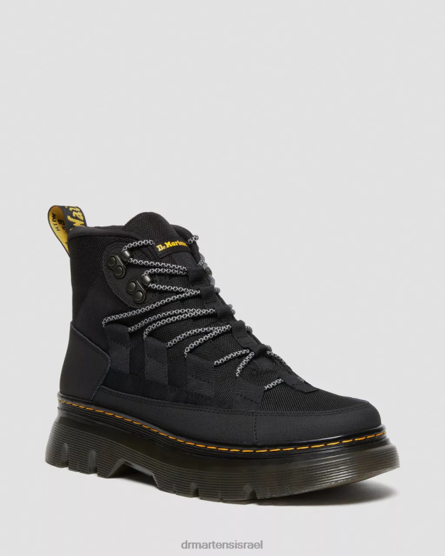 מגפיים קז'ואל מעור בורי Dr. Martens Ajax שחור & קשיח במיוחד והידרו הַנעָלָה N8BB845