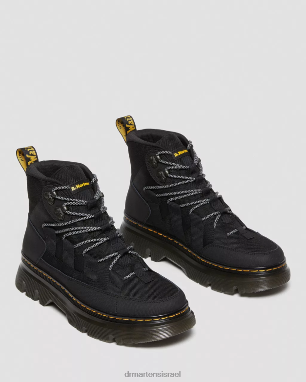 מגפיים קז'ואל מעור בורי Dr. Martens Ajax שחור & קשיח במיוחד והידרו הַנעָלָה N8BB845