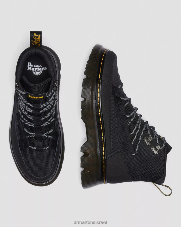מגפיים קז'ואל מעור בורי Dr. Martens Ajax שחור & קשיח במיוחד והידרו הַנעָלָה N8BB845