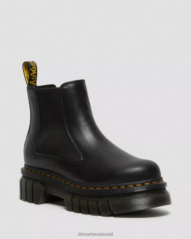 מגפי צ'לסי פלטפורמת עור נפה אודריק Dr. Martens נאפה לוקס שחורה הַנעָלָה N8BB811