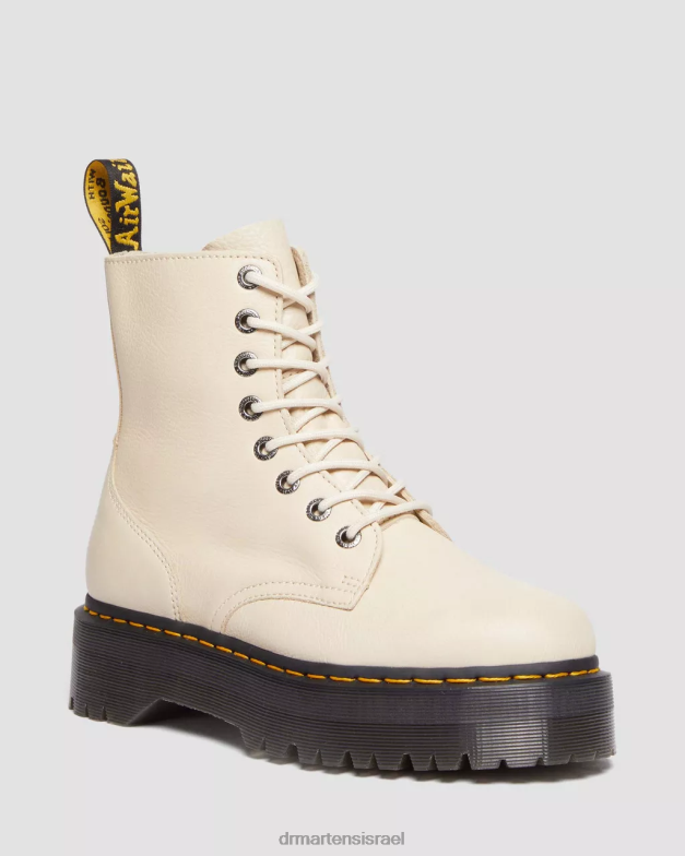 מגפי ג'דון פיזה משטחי עור Dr. Martens קלף בז' פיזה הַנעָלָה N8BB8112