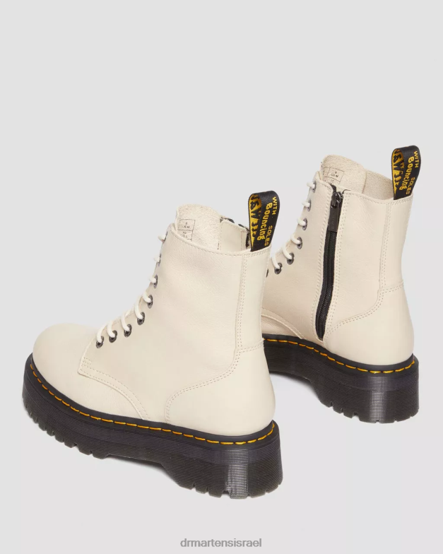 מגפי ג'דון פיזה משטחי עור Dr. Martens קלף בז' פיזה הַנעָלָה N8BB8112