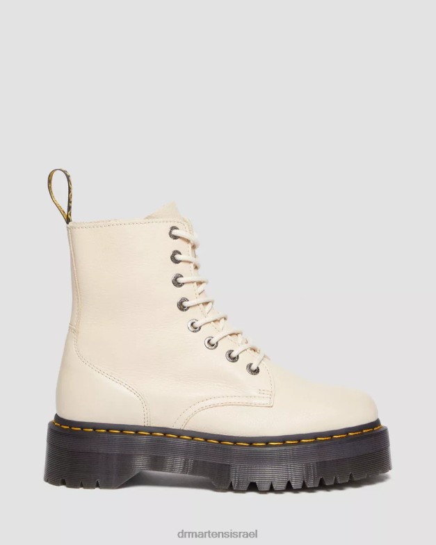 מגפי ג'דון פיזה משטחי עור Dr. Martens קלף בז' פיזה הַנעָלָה N8BB8112