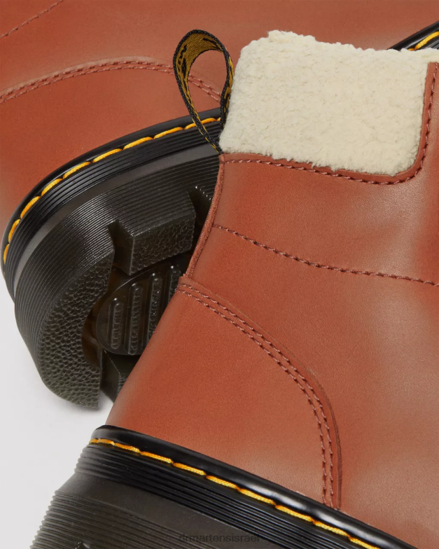 מסרקים מגפיים מזדמנים מצופים פרווה מלאכותית Dr. Martens שמן שיזוף מלא הַנעָלָה N8BB8113