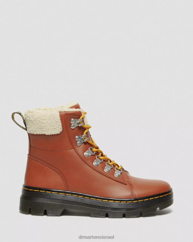 מסרקים מגפיים מזדמנים מצופים פרווה מלאכותית Dr. Martens שמן שיזוף מלא הַנעָלָה N8BB8113