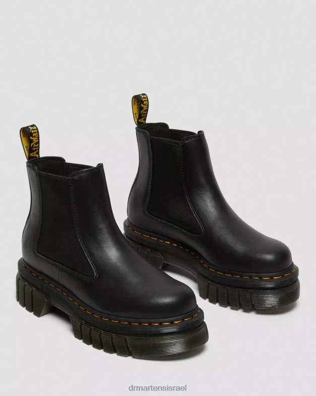 מגפי צ'לסי פלטפורמת עור נפה אודריק Dr. Martens נאפה לוקס שחורה הַנעָלָה N8BB811