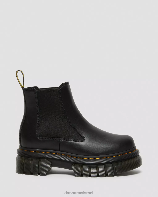 מגפי צ'לסי פלטפורמת עור נפה אודריק Dr. Martens נאפה לוקס שחורה הַנעָלָה N8BB811