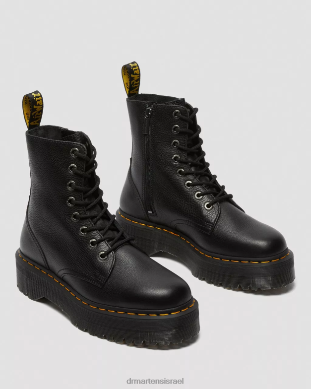 מגפי ג'דון פיזה משטחי עור Dr. Martens פיזה שחורה הַנעָלָה N8BB813