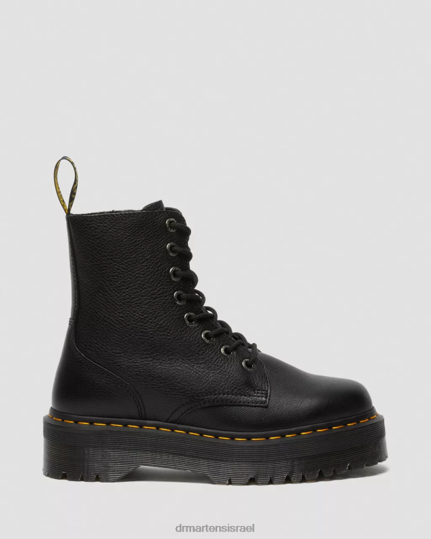 מגפי ג'דון פיזה משטחי עור Dr. Martens פיזה שחורה הַנעָלָה N8BB813